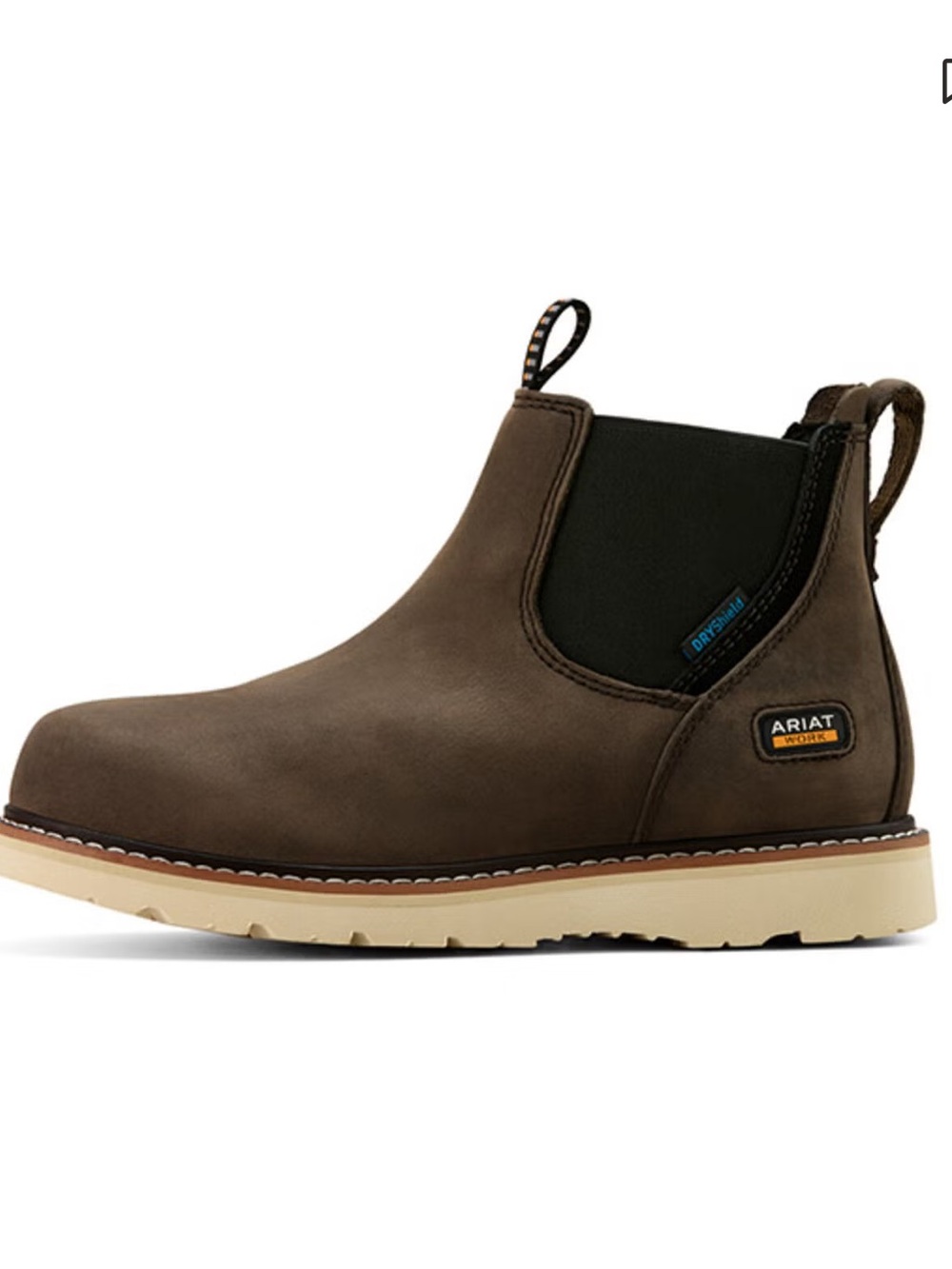 ARIAT WOMEN'S REBAR WEDGE CHELSEA WATERPROOF WORK BOOTS Size 8.5